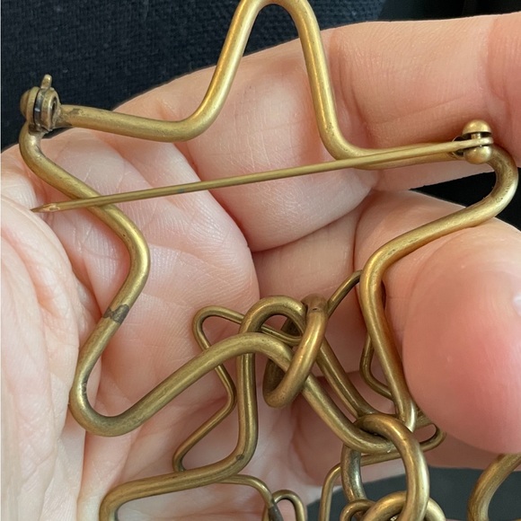 Martha Sturdy Vancouver brooch earrings gold tone vintage 80’s stars dangle boho - Picture 6 of 10